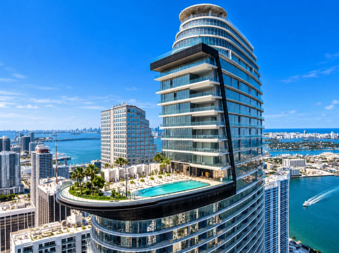 Aston Martin Residences, a residential building in Downtown Miami, Florida